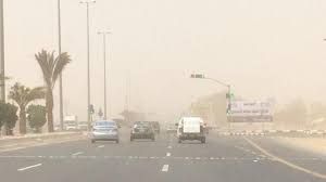 تنبيه من أتربة مثارة على منطقة تبوك