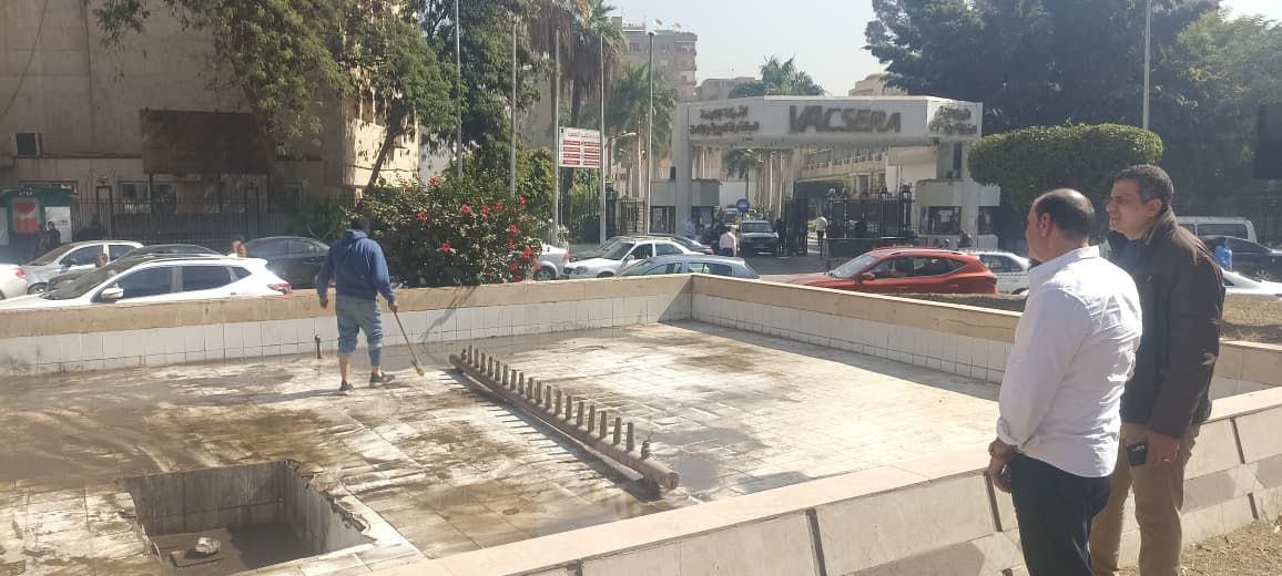 تطوير الجزيرة الوسطى بميدان مصطفى محمود وتشغيل نافورة المصل واللقاح بالعجوزة تطوير الجزيرة الوسطى بميدان مصطفى محمود وتشغيل نافورة المصل واللقاح بالعجوزة