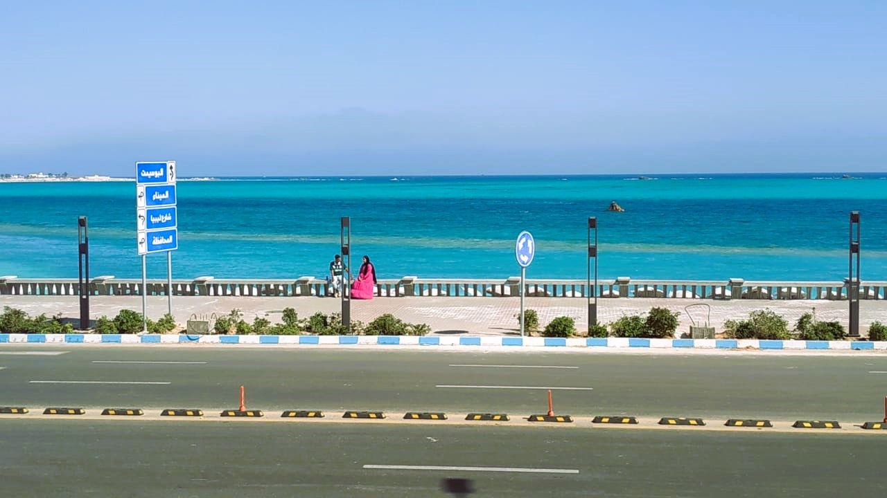 اجواء رائعة على شواطئ كورنيش 1مطروح