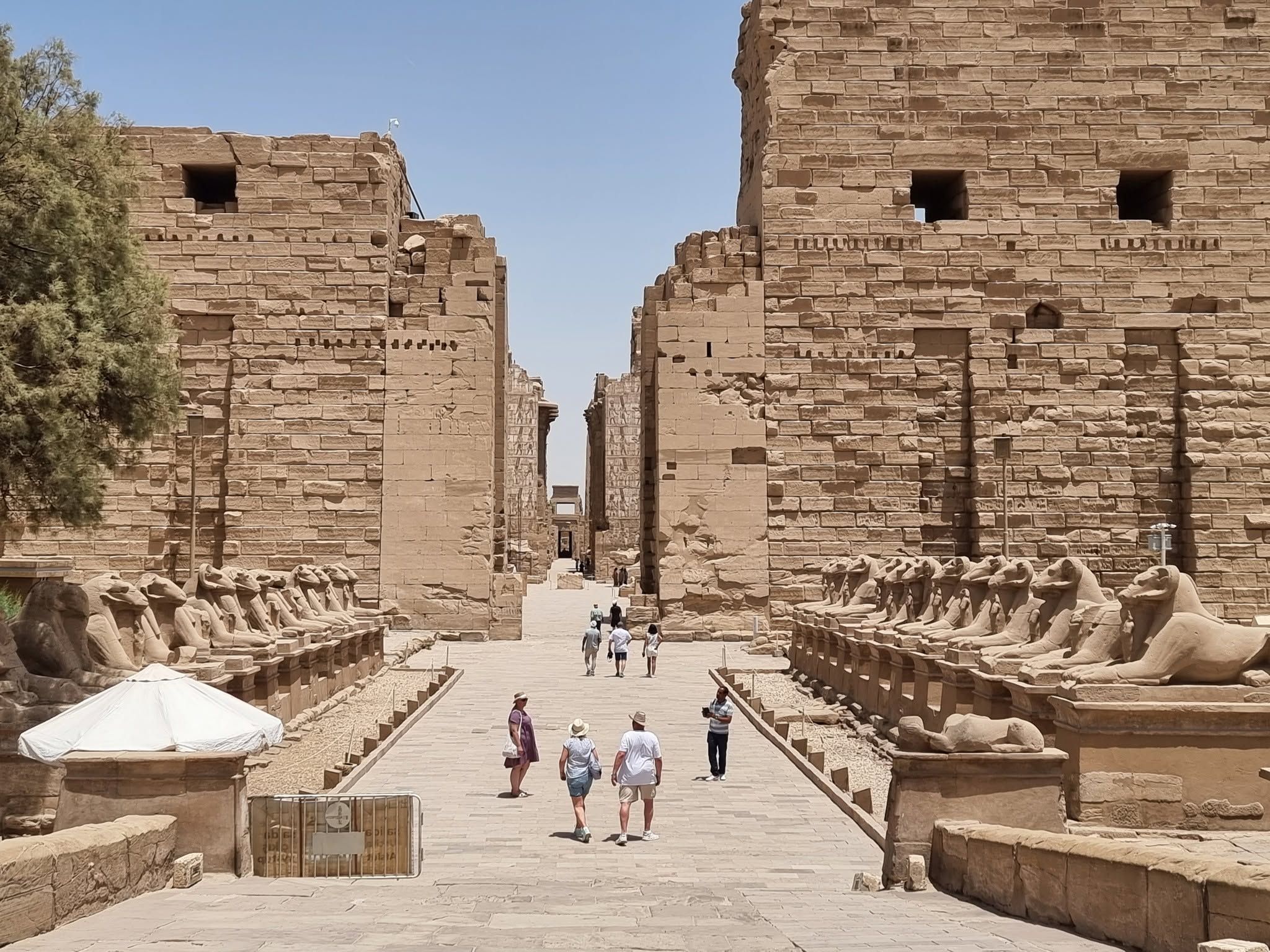 زيارات الأجانب فى قلب معابد الكرنك بالأقصر