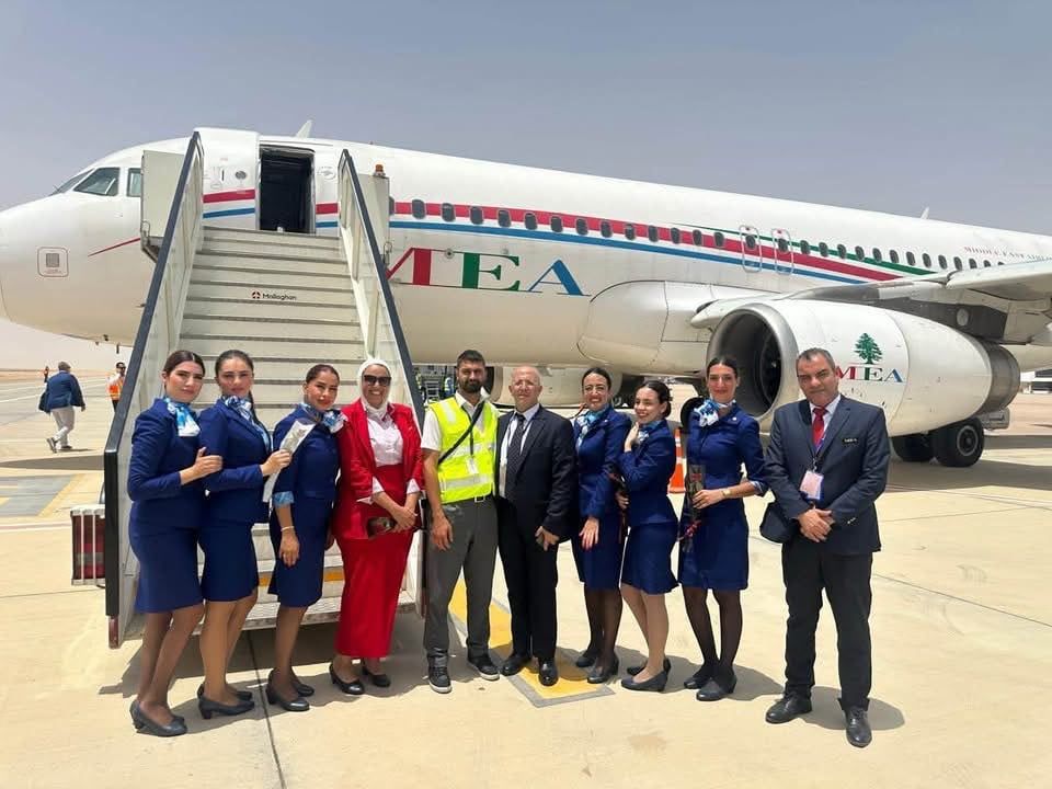 مطار العلمين الدولي يستقبل أولى رحلات Middle East Airlines القادمة من بيروت (3)