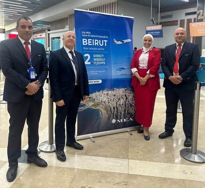مطار العلمين الدولي يستقبل أولى رحلات Middle East Airlines القادمة من بيروت (4)