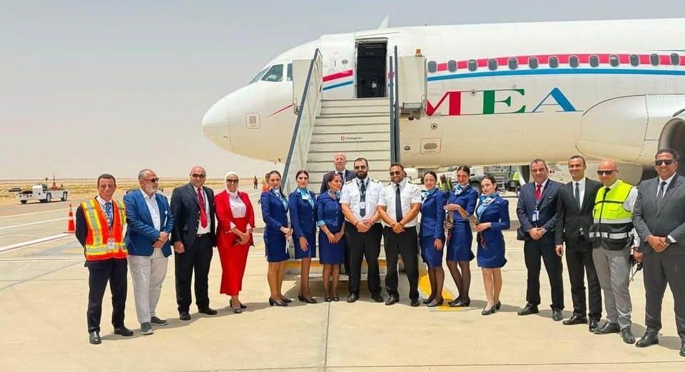 مطار العلمين الدولي يستقبل أولى رحلات Middle East Airlines القادمة من بيروت (1)