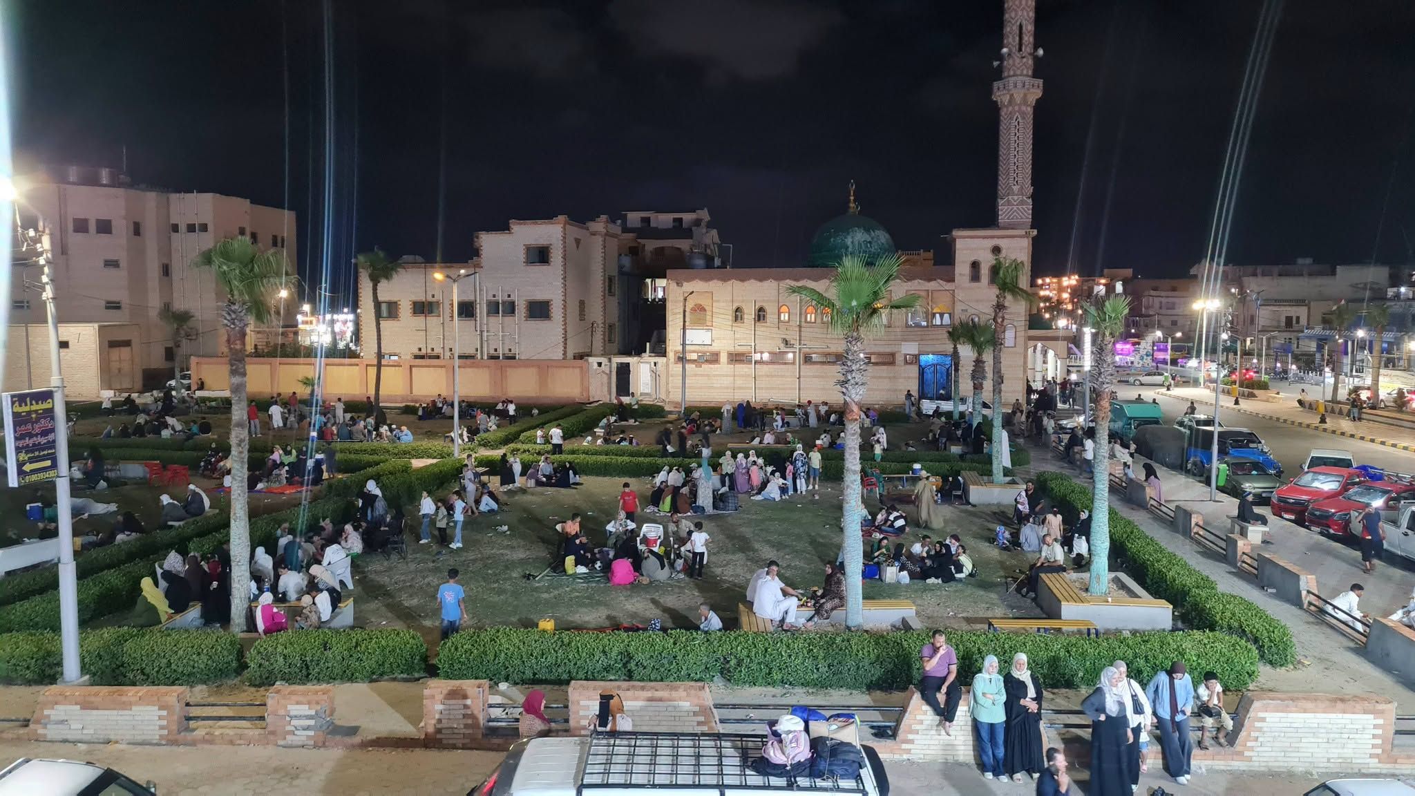التوافد على الحدائق العامة