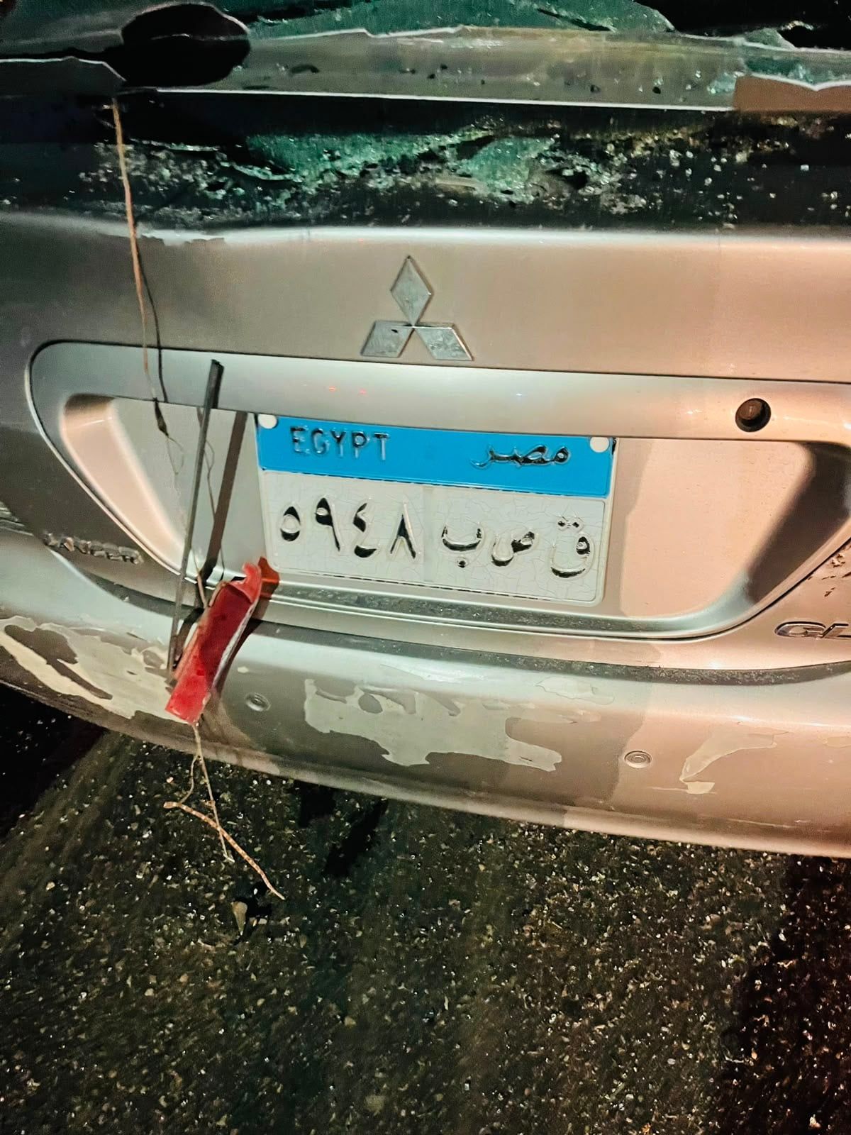 إحدى السيارات في الحادث