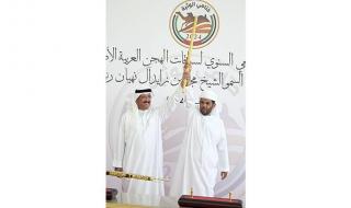 «هجن الرئاسة» تعانق سيف رئيس الدولة في «ختامي الوثبة»