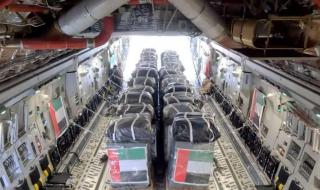 «طيور الخير» تنفذ الإسقاط الجوي الـ 39 للمساعدات على غزة بـ 82 طناً