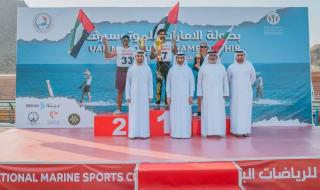 هيثم بن صقر يتوج الفائزين في بطولة الإمارات للموتوسيرف