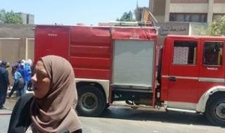 الاستماع لأقوال شهود عيان لكشف ملابسات اشتعال حريق بمدرسة فى منشأة ناصر