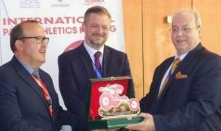 استعراض نشاط الاتحاد العربي لرياضة ذوي الإعاقة أمام رئيس البارالمبية الدولية