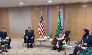 بدء اجتماع وزير الخارجية ونظيره الأمريكي لمناقشة الأوضاع في غزة