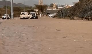 مقطع يوثق جريان السيول في أودية محافظة العيص