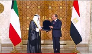الرئيس السيسي يقلد أمير الكويت قلادة النيل أرفع الأوسمة المصريةاليوم الثلاثاء، 30 أبريل 2024 07:19 مـ   منذ 9 دقائق