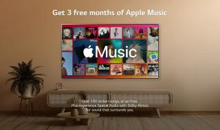 ميزة الصوت المكاني الخاصة بـ Apple Music تتوفر على أجهزة تلفاز LG مع عرض تجريبي حصري