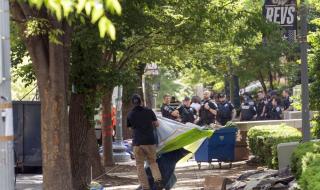الشرطة تفكك مخيم اعتصام موال للفلسطينيين بجامعة جورج واشنطن وتعتقل العشرات