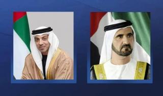 محمد بن راشد يرافقه منصور بن زايد يترأس وفد الإمارات المشارك في القمة العربية الـ 33 بالبحرين