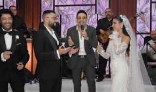 مصطفى قمر يتألق بأغانيه في حفل زفاف ابنة سامح يسري.. صور