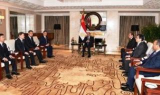 أخبار مصر.. الرئيس السيسى يبحث التعاون مع رئيس مجموعة هندسة الطاقة الصينية