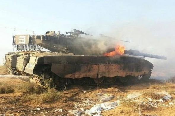 المقاومة الإسلامية في لبنان تستهدف دبابة "ميركافا" صهيونية قرب ثكنة "برانيت"