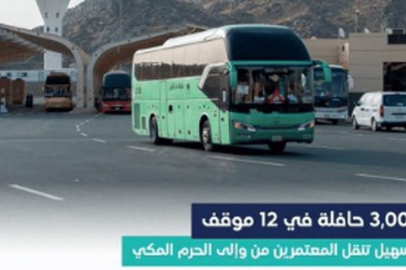 3 آلاف حافلة بمكة المكرمة لنقل ضيوف الرحمن من وإلى المسجد الحرام