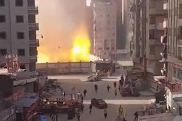 بالفيديو.. لحظة وقوع انفجارات في محطات صرف صحي بمصر
