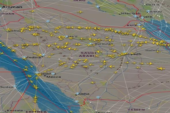 شاهد.. خطوط الطيران العالمية تستخدم الأجواء السعودية الآمنة لتشغيل رحلاتها