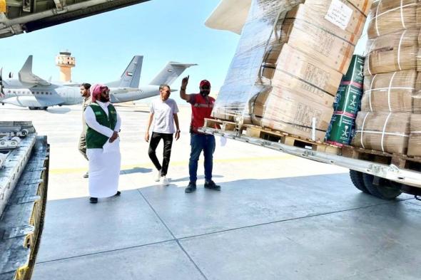 وصول الطائرة الإغاثية السعودية الـ 46 لإغاثة الشعب الفلسطيني