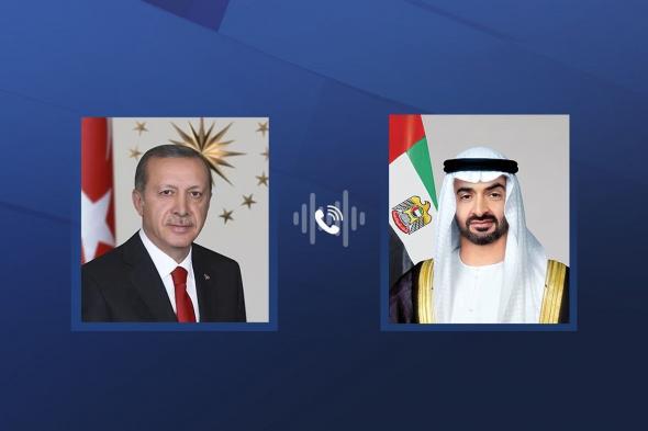 رئيس الدولة يتلقى اتصالاً هاتفياً من الرئيس التركي أعرب خلاله عن تمنياته السلامة للإمارات وشعبها