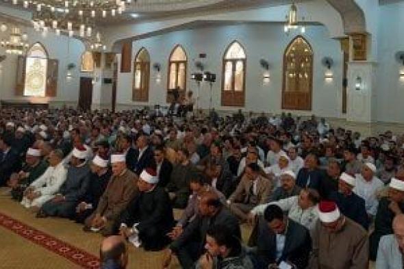 افتتاح المسجد الشرقى بقرية العامرة فى المنوفية بعد تجديده.. فيديو