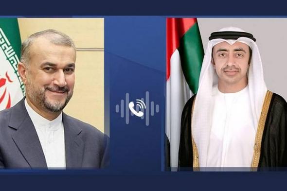 عبدالله بن زايد ووزير خارجية إيران يبحثان هاتفياً التطورات الخطيرة في المنطقة وتداعياتها