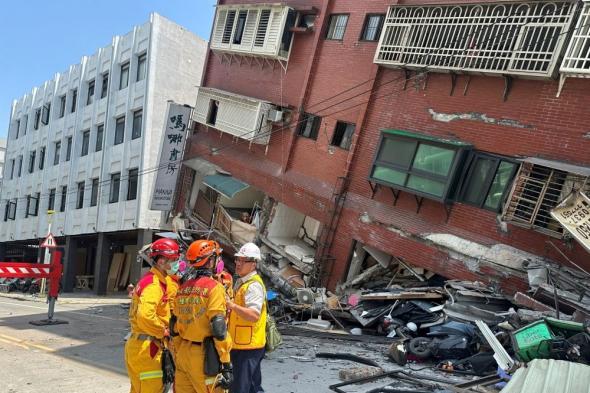 زلزال بقوة 5.6 ريختر يضرب قبالة سواحل تايوان