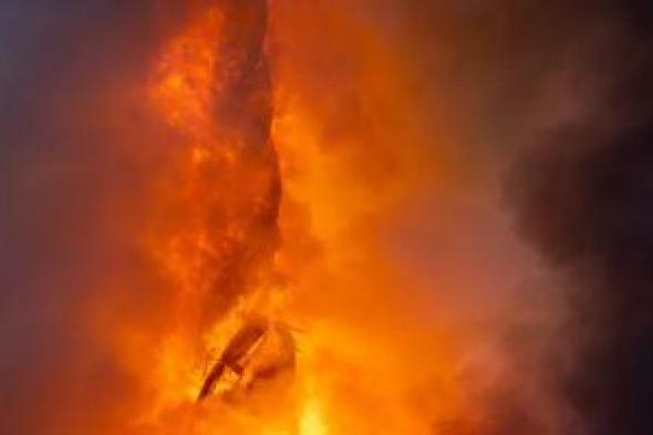 سوريا: حريق بخط أنابيب لنقل النفط فى حمص
