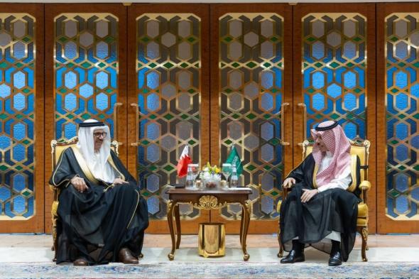 وزير الخارجية يبحث تعزيز العلاقات مع نظيره البحريني