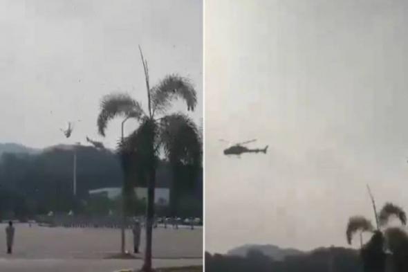 حادث مروع: طائرتا هليكوبتر ماليزيتان تسقطان في البحر وتخلف 10 قتلى