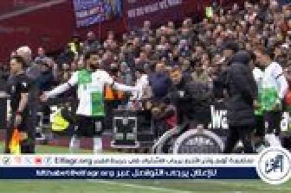 شاهد شجار محمد صلاح مع كلوب لحظة دخوله بديلًا في مباراة ليفربول ووست هام