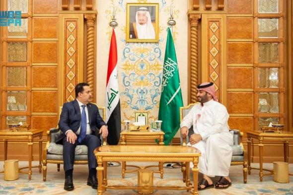 ولي العهد ورئيس الوزراء العراقي يستعرضان العلاقات الثنائية والسبل الكفيلة بتطويرها