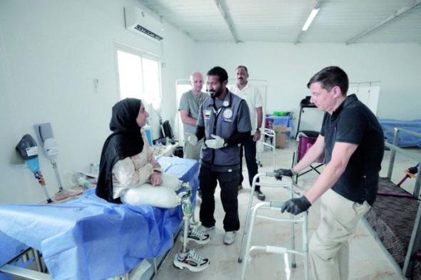 المستشفى الميداني الإماراتي يبدأ تركيب الأطراف الاصطناعية للجرحى الفلسطينيين