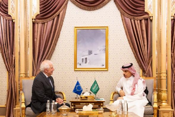 وزير الخارجية يلتقي نظيره العماني والممثل الأعلى للاتحاد الأوروبي للشؤون الخارجية