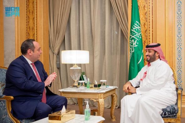 ولي العهد السعودي يلتقي الأمين العام للمكتب الدولي للمعارض