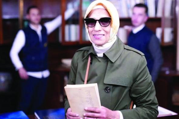 أم كلثوم نجيب محفوظ في ضيافة معرض كتاب أبو ظبي : أبوها عنوان المعرض