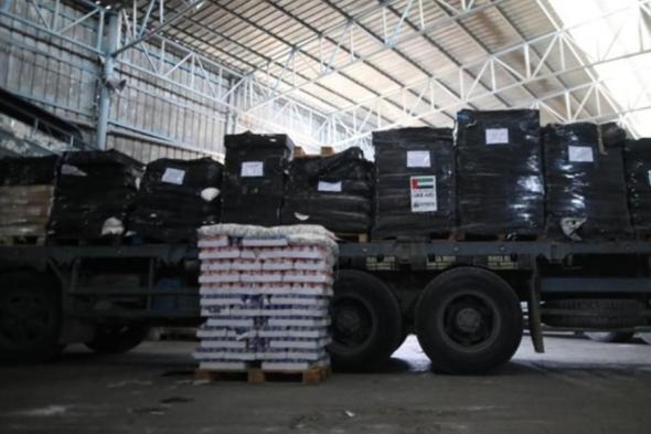 الإمارات تعلن إيصال 400 طن مساعدات غذائية لسكان غزة