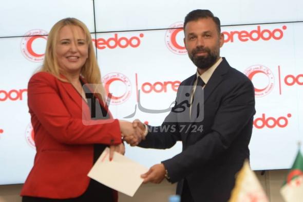 Ooredoo تتبرع بـ2 مليار سنتيم لفائدة الهلال الأحمر الجزائري