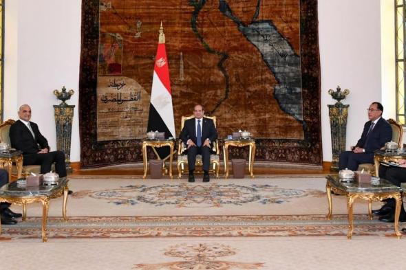 الرئيس السيسي يستقبل رئيس الوزراء ووزير الدفاع الأردني