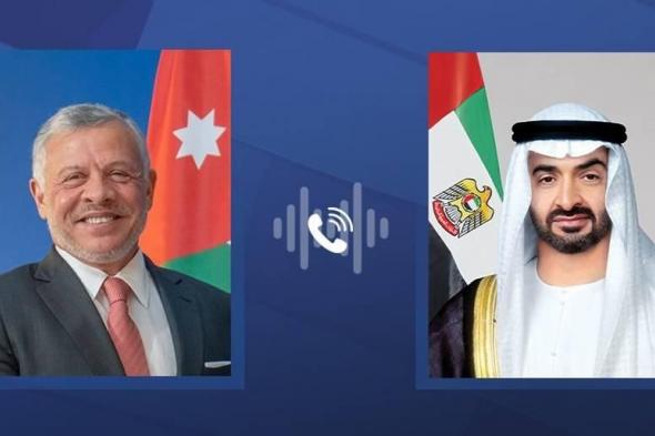 محمد بن زايد يتلقى هاتفياً تعازي ملك الأردن في وفاة هزاع بن سلطان بن زايد