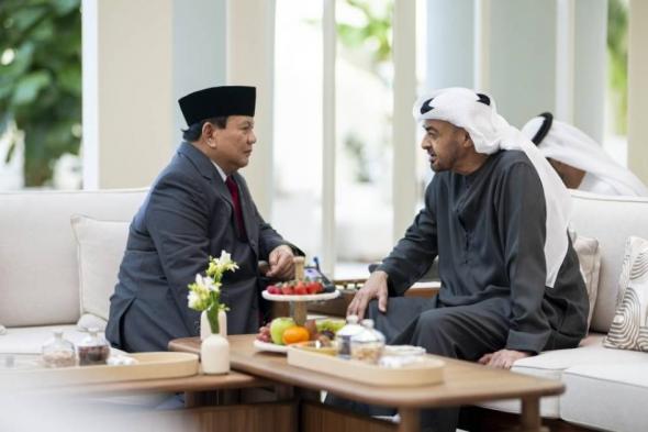 محمد بن زايد يبحث التعاون مع وزير الدفاع الإندونيسي