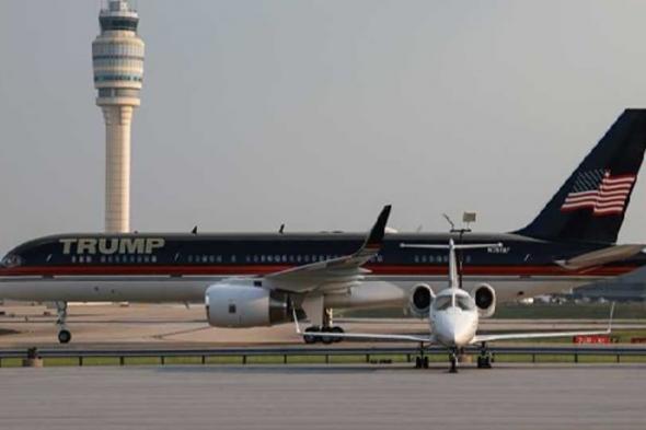 اصطدام طائرة ترامب بطائرة خاصة في مطار بفلوريدا