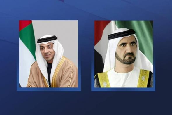 محمد بن راشد يرافقه منصور بن زايد يصل المنامة للمشاركة في القمة العربية الـ 33