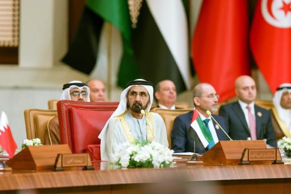محمد بن راشد يشارك في القمة العربية الثالثة والثلاثين في العاصمة البحرينية المنامة