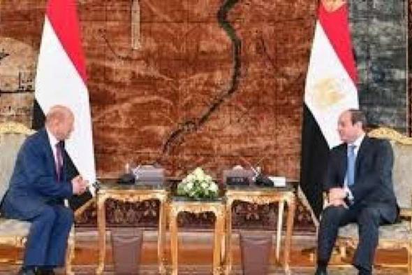الرئيس السيسي يلتقى رشاد العليمى ويؤكد تمسك مصر بوحدة واستقرار اليمناليوم الخميس، 16 مايو 2024 04:48 مـ   منذ 50 دقيقة