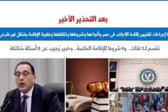 التحذير الأخير.. 8 أسئلة حول إجراءات تقنيين إقامة الأجانب فى مصر.. برلمانى